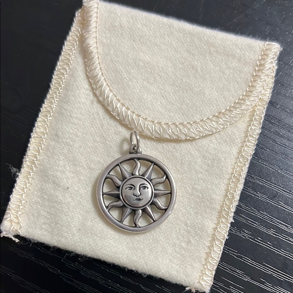 Retired James Avery Sterling Silver Sun Pendant